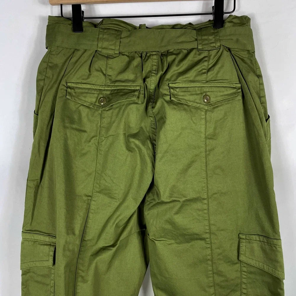 SOLD-NEW Alex Mill Washed Expedition Pant in Army Olive Green Cropped Sz 10 - Picture 9 of 10